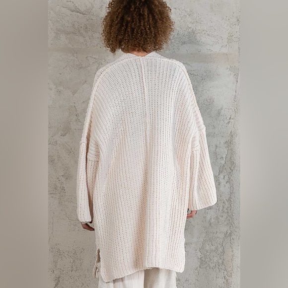 Pol Cardigan Sweater Beige - Picture 4 of 4